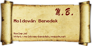 Moldován Benedek névjegykártya